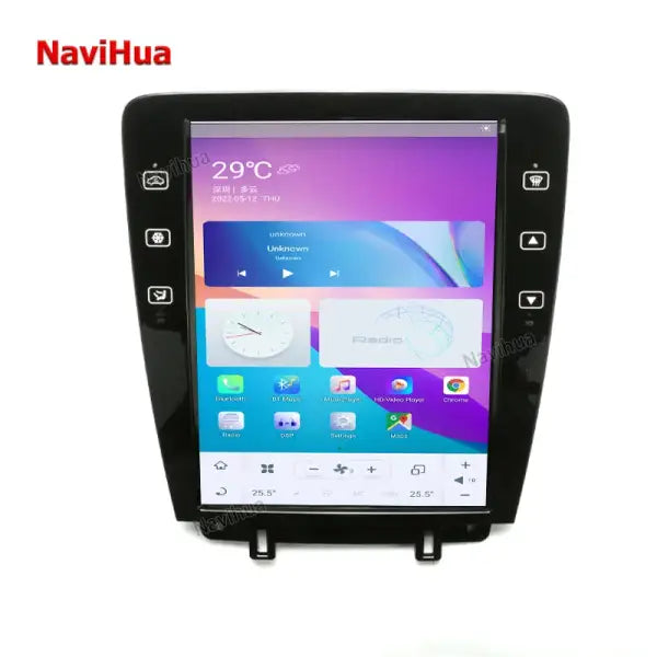 Auto Radio Touch Screen Android Stereo Car DVD Player Car Video GPS Navigation for Tesla Style Ford Mustang 2010-2013