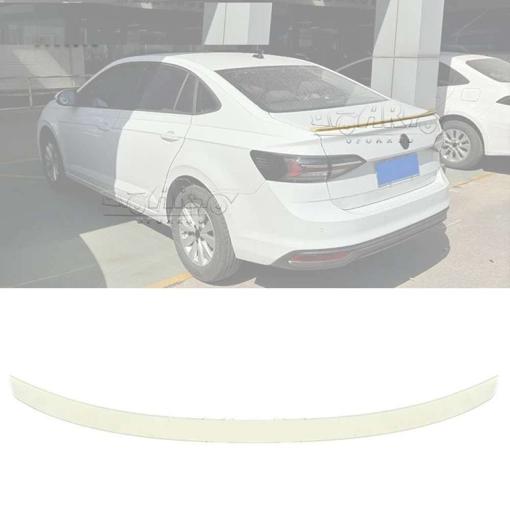Car Craft Compatible With Vw Volkswagen Virtus 2023+ Rear Trunk Wing Boot Spoiler Lip Splitter Skirt Oem Original Style Carbon Fiber Look Ar-vw-0235 Cf CC-7973