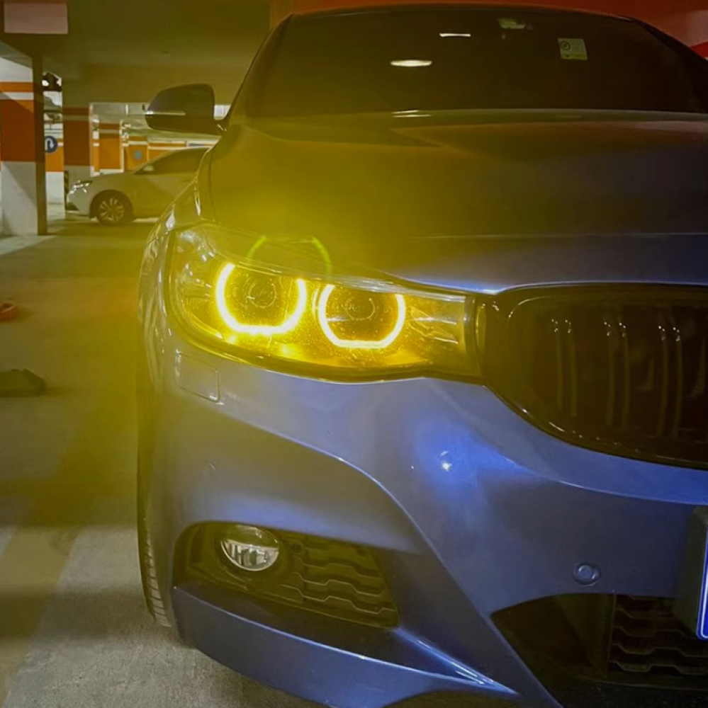 Car Craft Compatible With Bmw 3 Series Gt F34 2012-2015 Headlight Drl Daytime Running Light Angel Eye Led Module Yellow Color Csl Style CC-8479 - CAR CRAFT INDIA