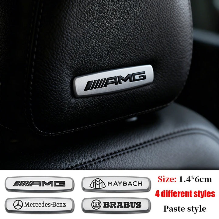 Car Craft Compatible With Mercedes A B C E S Class Ml Gl Gle Gls Cla Gla Glc Slk Grill Letter Logo Badge Emblem Sticker Interior Seat Logo Mercedes Benz
