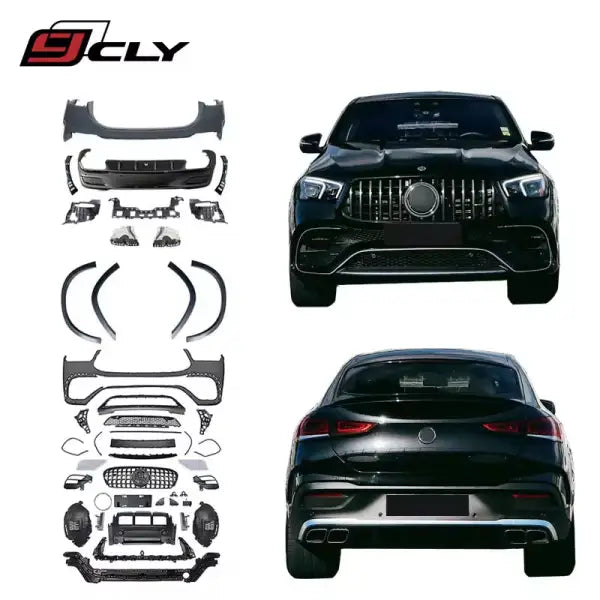 For Benz GLE Coupe C167 Upgrade GLE63 AMG Body Kits PP Material Body Kit Upgrade for X167 Car Bumpers 2019-2024 Years Factory