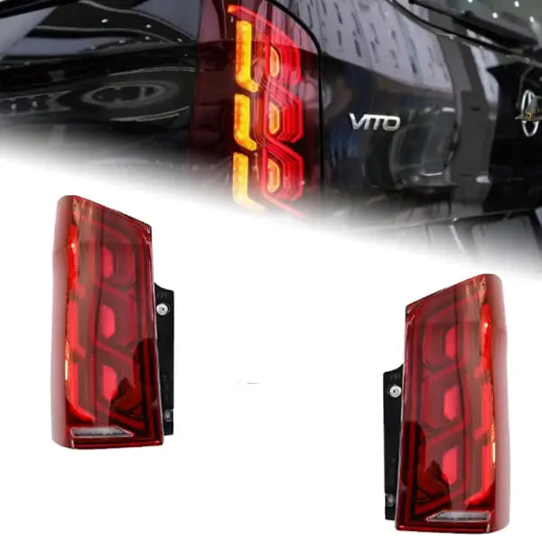 Benz Vito Tail Lights 2014-2020 W447 LED Tail Lamp DRL Turn Dynamic Signal Brake Reverse