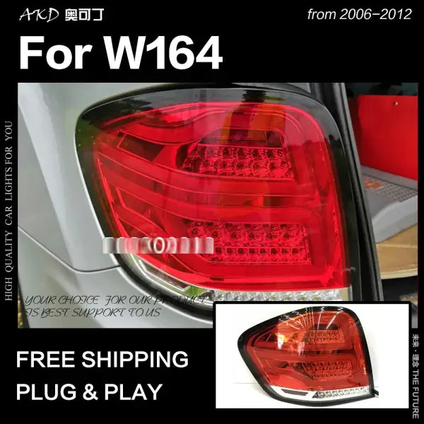 Benz W164 Tail Lights 2006-2012 ML350 ML400 ML500 LED Tail Lamp DRL Signal Brake Reverse