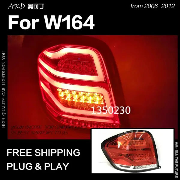 Benz W164 Tail Lights 2006-2012 ML350 ML400 ML500 LED Tail Lamp DRL Signal Brake Reverse