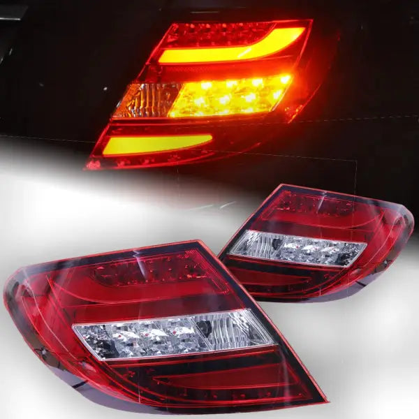 Benz W204 Tail Lights 2007-2013 C180 C200 C220 C300 LED Tail Lamp DRL Signal Brake Reverse