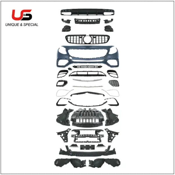 Use for BENZ W217(13-20Style)S Coupe Upgrade to S63 Bodykit Front Bumper Grille Front Lip