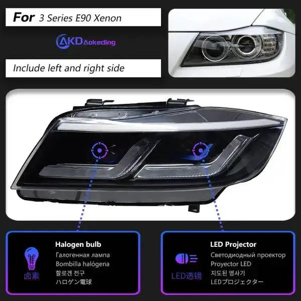 For BMW 3 Series E90 2003-2012 Car Headlight Assembly LED