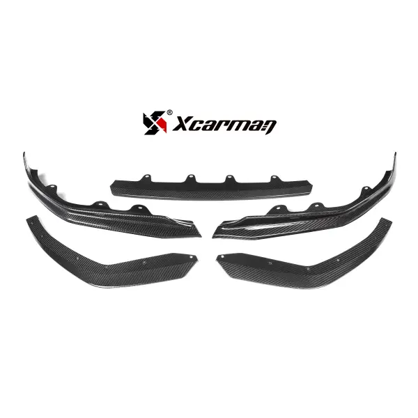 For BMW 3 Series G20 Front Lip M Sport PSM Style Carbon Front Splitter Chin Spoiler Front Bumper Lip 2019+