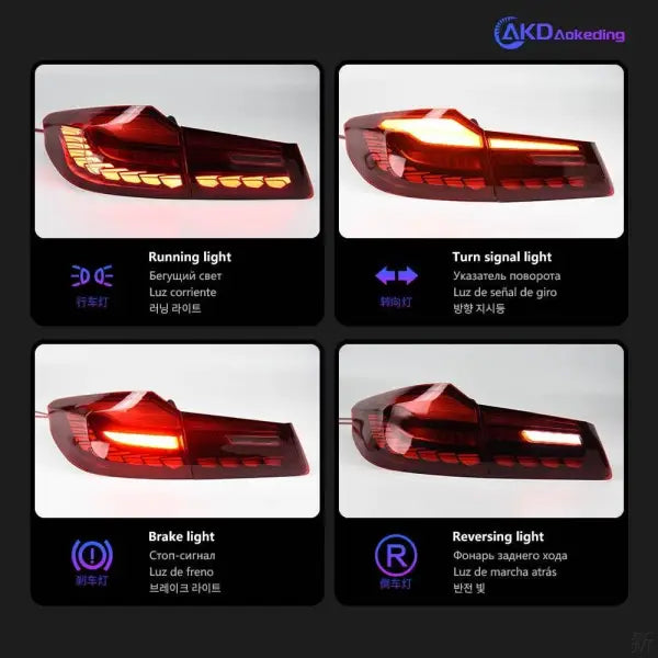 Bmw 5 Series G30 G38 2017-2022 Taillight Taillamp Light GTR