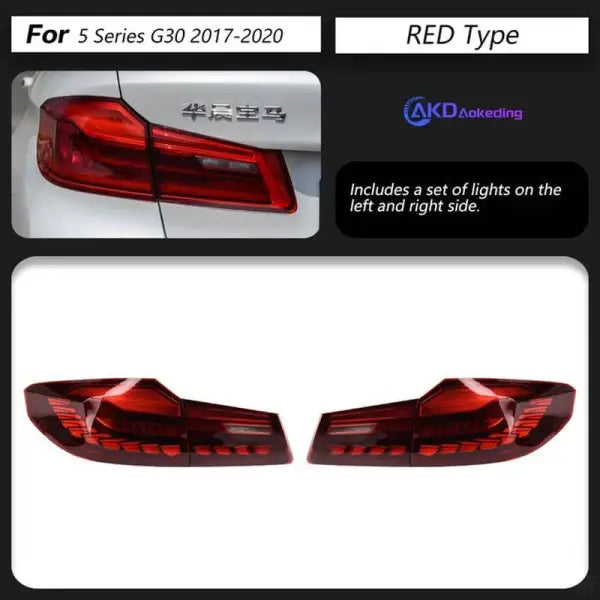 Bmw 5 Series G30 G38 2017-2022 Taillight Taillamp Light GTR