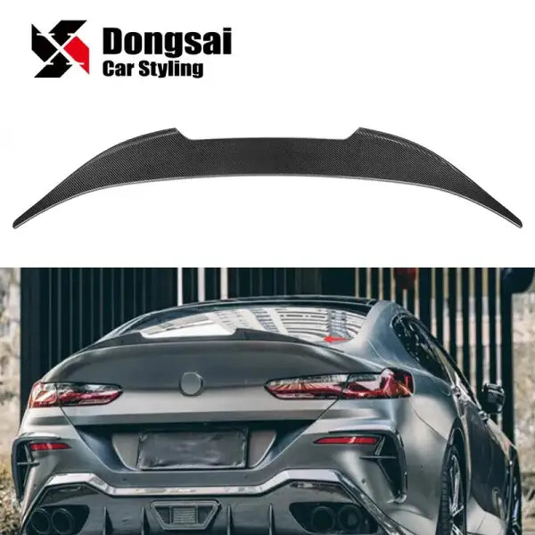 For BMW 8 Series G15 M840I M850I Add PSM Style Dry Carbon Fiber Rear ...