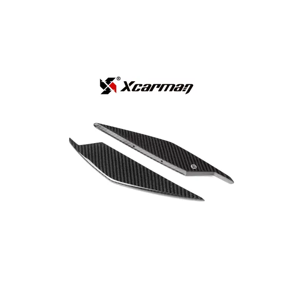 For BMW G80 M3 G82 G83 M4 AC Style Dry Carbon Front Bumper Lips Front Canards 2021-IN