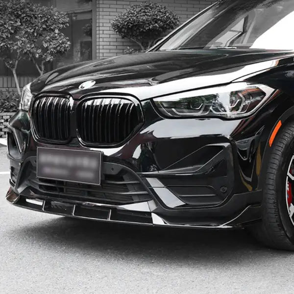 For BMW X1 Body Kit BMW F48 F49 Spoiler Front Lip Side Skirt Diffuser Fender Rearview Mirror Cover Modification Black Samurai