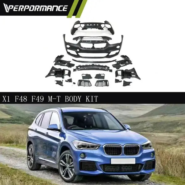 PP Material M-T X1 F48 F49 Body Kit for X1 F48 F49 Front Bumper Rear Bumper Rear Diffuser Car Body Parts