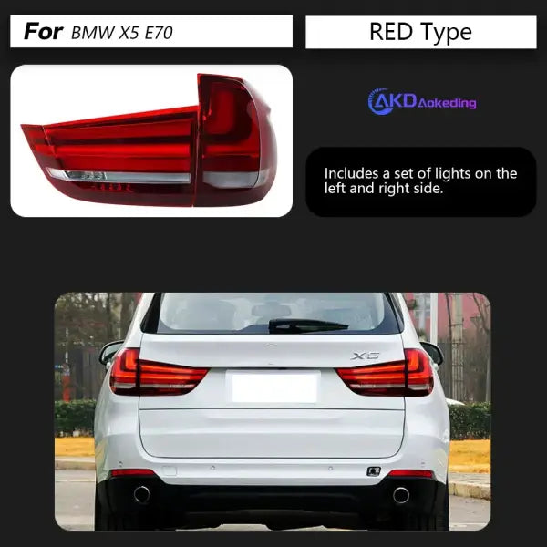 BMW X5 F15 LED Tail Light 2014-2018 F15 Rear Fog Brake Turn Signal Lamp Automotive