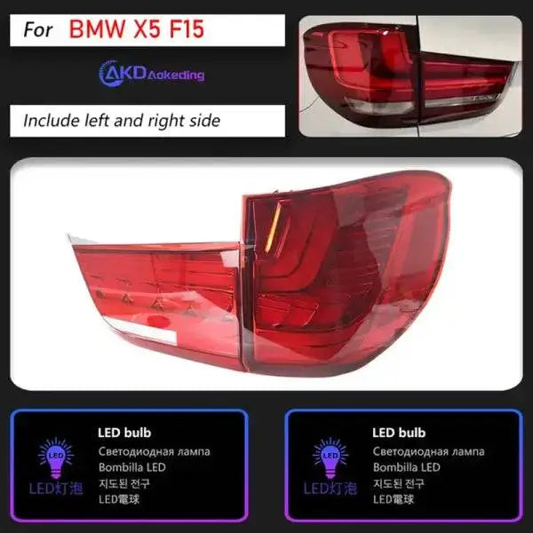 BMW X5 Tail Lights 2014-2018 F15 LED Tail Lamp DRL Signal