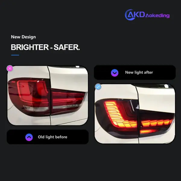 BMW X5 Tail Lights 2014-2018 F15 LED Tail Lamp DRL Signal Brake Reverse