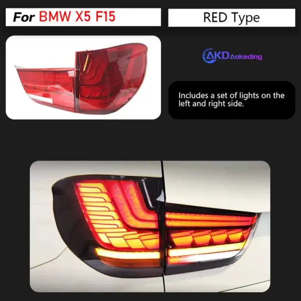 BMW X5 Tail Lights 2014-2018 F15 LED Tail Lamp DRL Signal Brake Reverse
