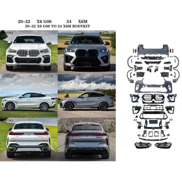 Bmw X6 G06 2019 - 2023 Upgrade Facelift Convert To X6m Lci