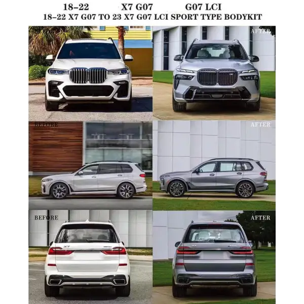 Bmw X7 G07 2018 - 2023 Upgrade Facelift Convert To Lci 2024