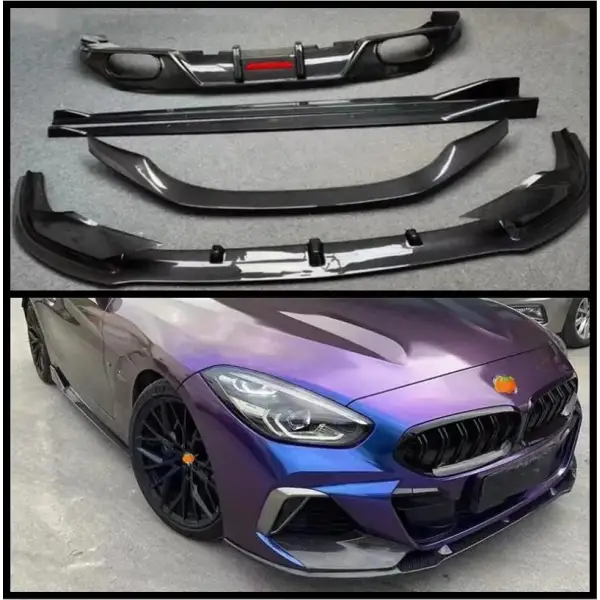 Carbon Fiber Front Bumper Lip Rear Spoiler Trunk Diffuser Side Skirt Body Full Kit for BMW Z4 G29 2019 2020 2021 2022 2023