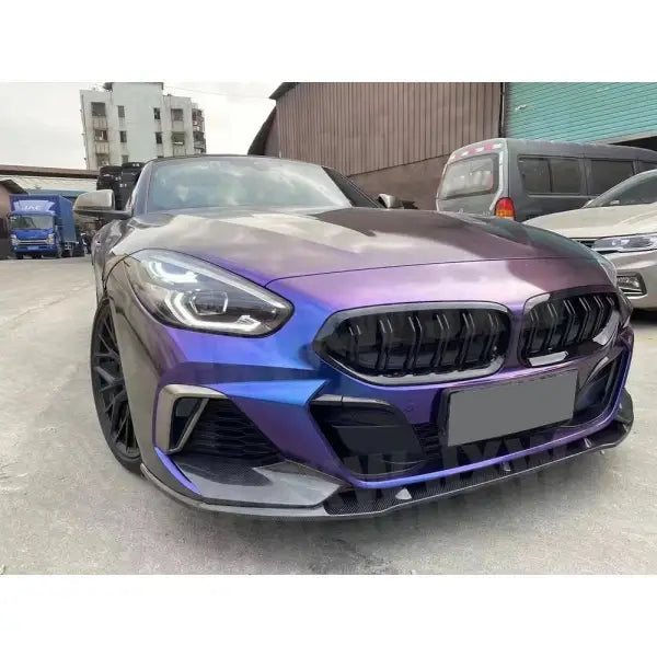 For BMW Z4 G29 M Sport 2019 2020 2021 Front Bumper Flaps Apron Splitters Carbon Fiber FRP Front Bumper Trim Bodykit Car Styling