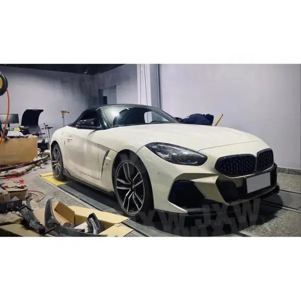 For BMW Z4 G29 M Sport 2019 2020 2021 Front Bumper Flaps Apron Splitters Carbon Fiber FRP Front Bumper Trim Bodykit Car Styling