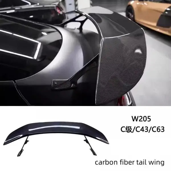 Body Kit for Mercedes-Benz C-Class W205 C43 C63 Modified Front Rear Bumper Tail Wing Rear Lip Assembly Auto Accessories