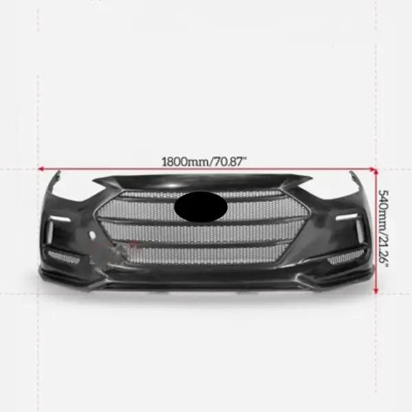 Body Kit Resin Front Bumper Assembly Grille for Hyundai Elantra AD Style Convert EPA Style Surround Car