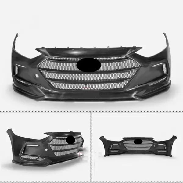 Body Kit Resin Front Bumper Assembly Grille for Hyundai Elantra AD Style Convert EPA Style Surround Car