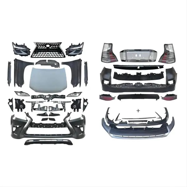 Body Kit for to YO TA Prado 10-20 Upgrade to for GX460 Latest Style with Front Bumper Assembly Facelift