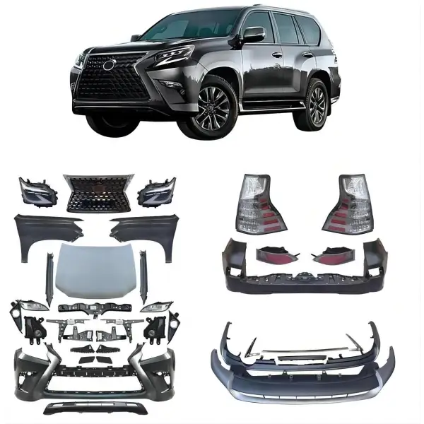 Body Kit for to YO TA Prado 10-20 Upgrade to for GX460 Latest Style with Front Bumper Assembly Facelift