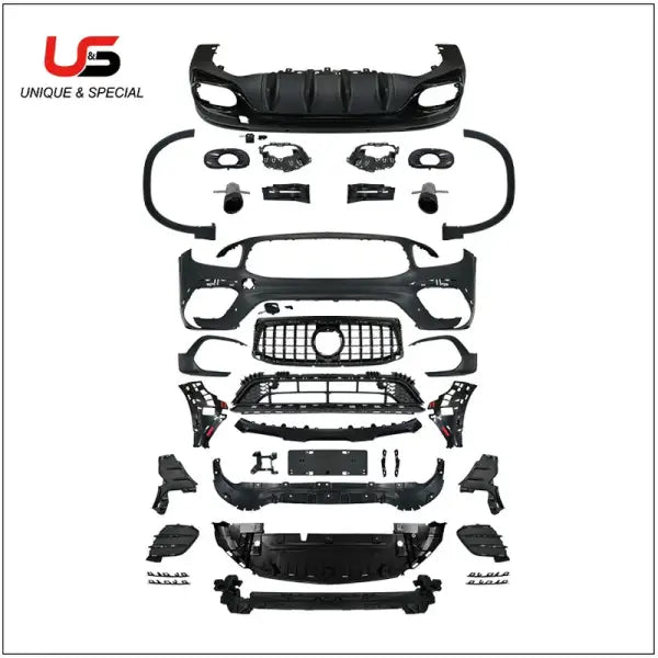 Body Kit for Mercedes Benz GLB Class X247 2020-2022 Change to GLB35 AMG Include Front Amd Rear Bumper with Grille X247 GLB AMG35