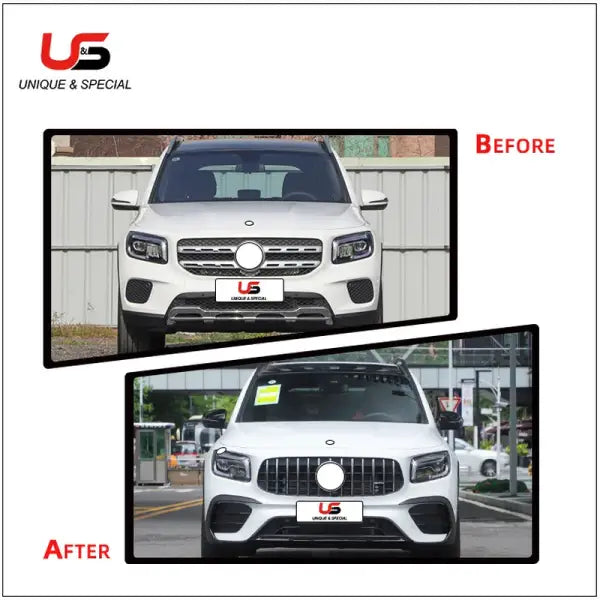 Body Kit for Mercedes Benz GLB Class X247 2020-2022 Change to GLB35 AMG  Include Front Amd Rear Bumper with Grille X247 GLB AMG35