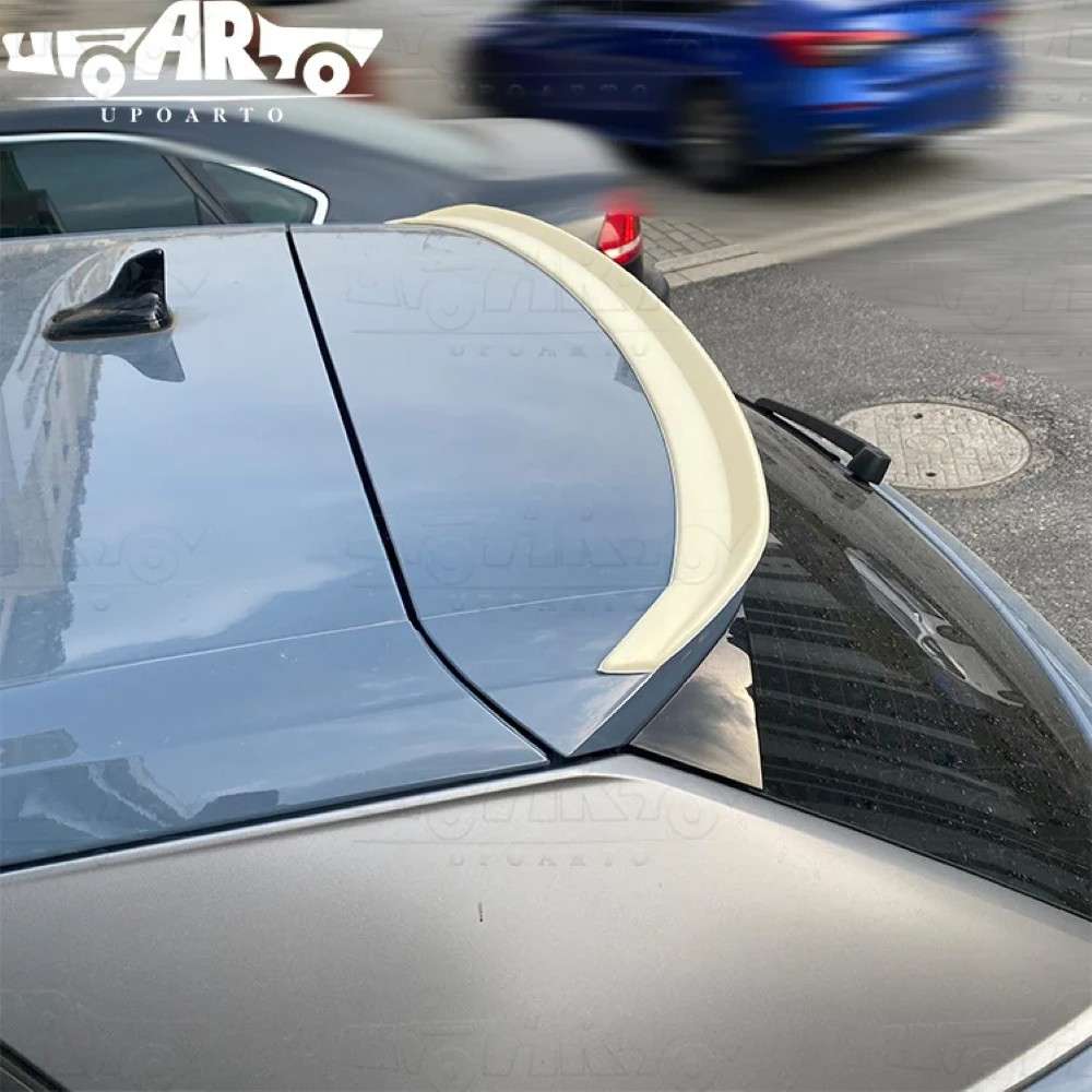 Car Craft Compatible With Audi Q2 2016-2024 Rear Trunk Wing Boot Roof Spoiler Lip Splitter Skirt Ar-audi-072 Cf Carbon Fiber Look - CAR CRAFT INDIA
