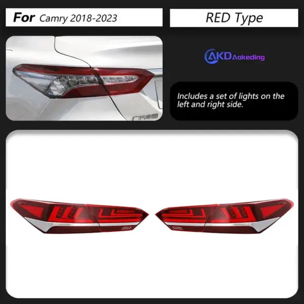 Brand New Tail Lamp for Toyota Camry Tail Lights 2018 Camry XSE LED Tail Lamp Upgrade to LS400 Design LED Dynamic Signal