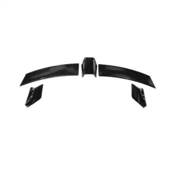 BRS Style Car Parts Front Rear Bumper Gloss Black Rear Wing