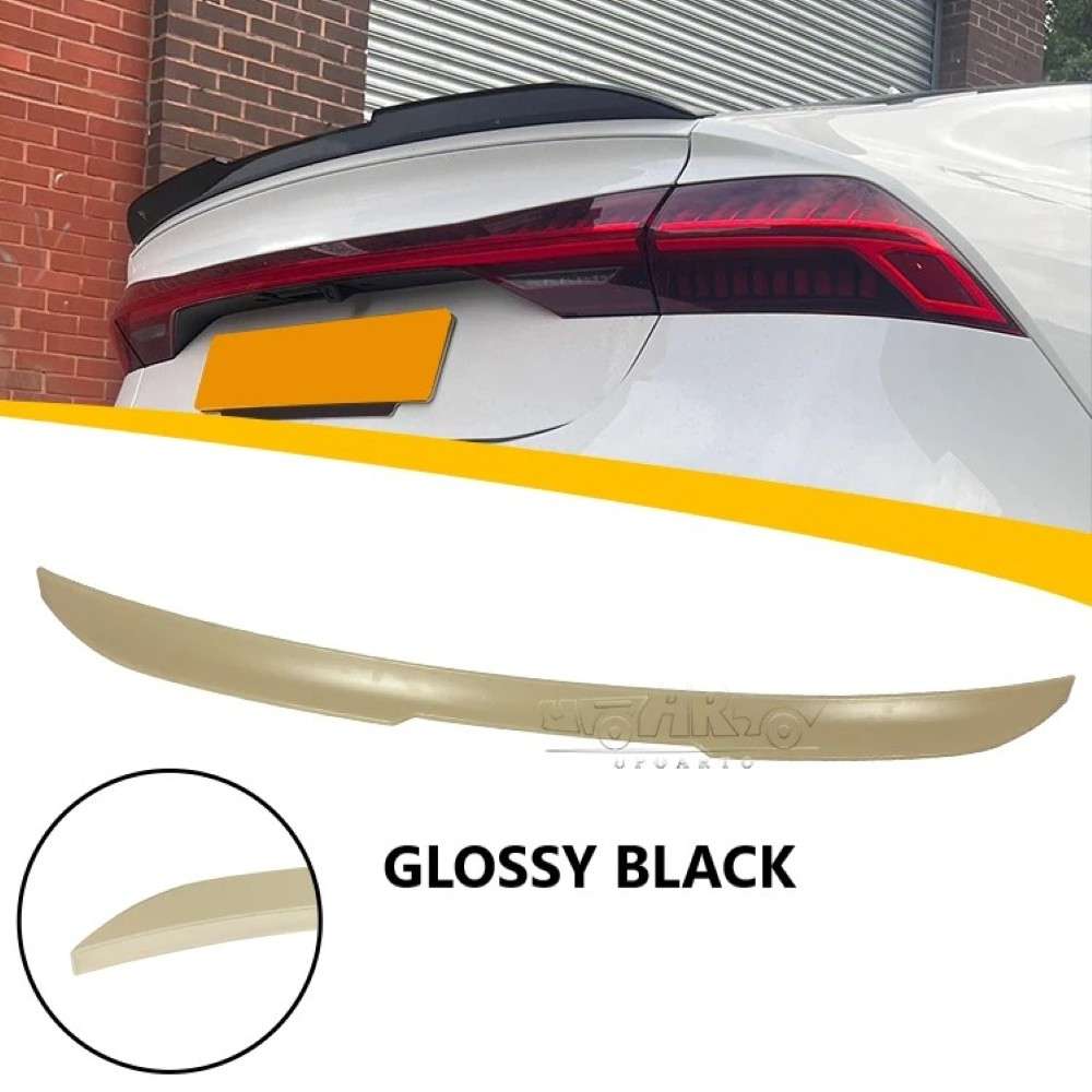 Car Craft Compatible With Audi A7 2019+ Rear Trunk Wing Boot Spoiler Lip Splitter Skirt Usa Ar-audi-043 Gb Glossy Black - CAR CRAFT INDIA