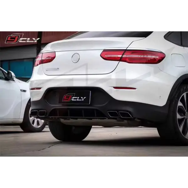 C253 GLC63 Body Kit for Benz 2016-2018 GLC Class X253 Coupe Upgrade GLC63 AMG Bumper Grille Fender Flare Diffuser Exhaust Pipe