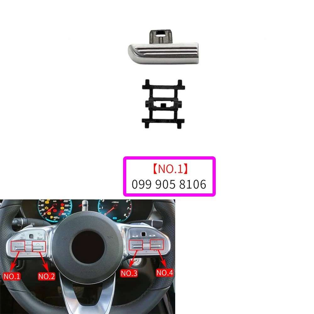 Car Craft Compatible With Mercedes Benz A B C E S Class W205 W206 W213 W214 W222 W223 W167 W247 W464 W465 H247 W253 W254 2019-2025 Gla Glc Gle Gls Steering Wheel Control Switch Button 0999058106-1 CC-8481 - CAR CRAFT INDIA