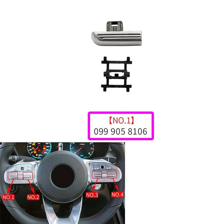 Car Craft Compatible With Mercedes Benz A B C E S Class W205 W206 W213 W214 W222 W223 W167 W247 W464 W465 H247 W253 W254 2019-2025 Gla Glc Gle Gls Steering Wheel Control Switch Button 0999058106-1 CC-8481 - CAR CRAFT INDIA