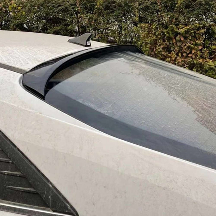 Car Craft Compatible With Hyundai Elantra 2020+ Rear Trunk Wing Boot Roof Spoiler Lip Splitter Skirt Ar-hyundai-009 Glossy Black