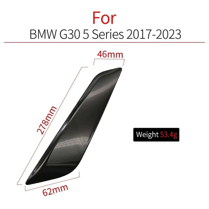 Car Craft Compatible With Bmw 5 Series G30 F90 2017-2024 Side Fender Decorative Bright Electroplated Strip Trim 51137349594 Right Chrome CC-8101 - CAR CRAFT INDIA