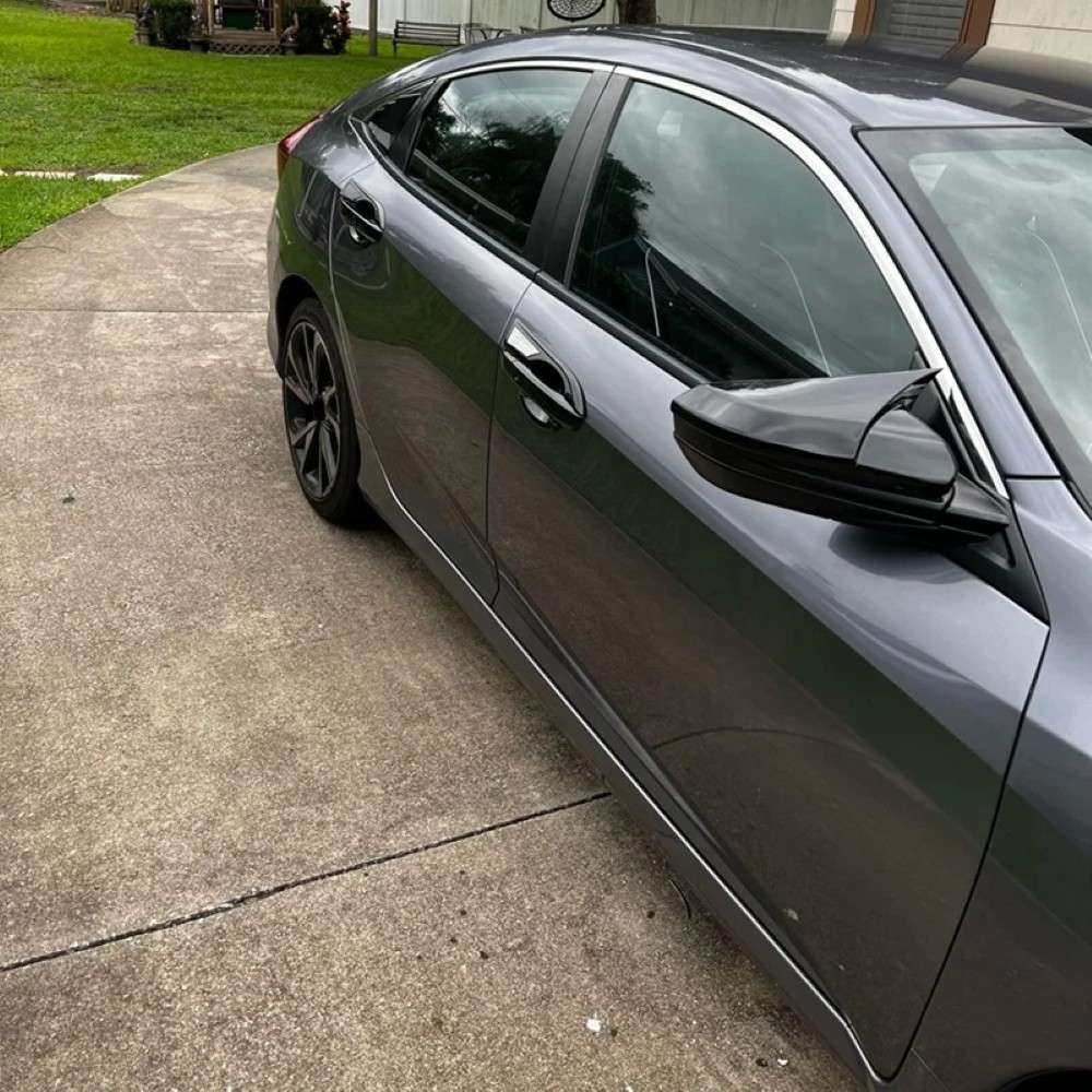 Car Craft Compatible With Honda Civic 2016-2021 Side Rear View Case Wing Cap Shell Housing Mirror Covers 3m Tape Pasting Style Ar-mr-013 Cf Carbon Fiber Look CC-8063 - CAR CRAFT INDIA