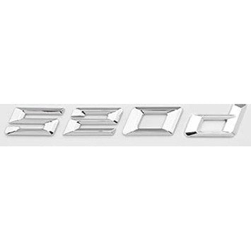 Car Craft Compatible With Bmw 5 Series E34 E39 E60 F10 F07 G30 G38 G60 G68 520d Chrome Badge Emblem Logo Letter - CAR CRAFT INDIA