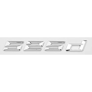Car Craft Compatible With Bmw 5 Series E34 E39 E60 F10 F07 G30 G38 G60 G68 525d Chrome Badge Emblem Logo Letter - CAR CRAFT INDIA