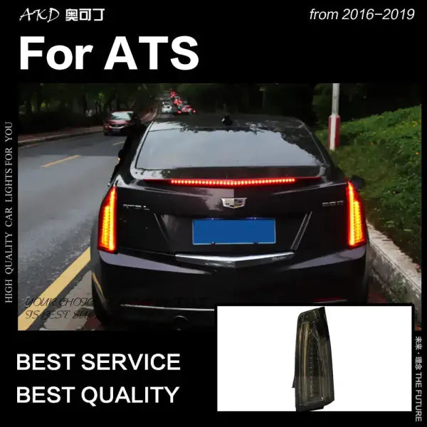 Cadillac ATS Tail Lights 2016-2019 ATS L LED Tail Light Rear Lamp DRL Dynamic Signal Brake Reverse