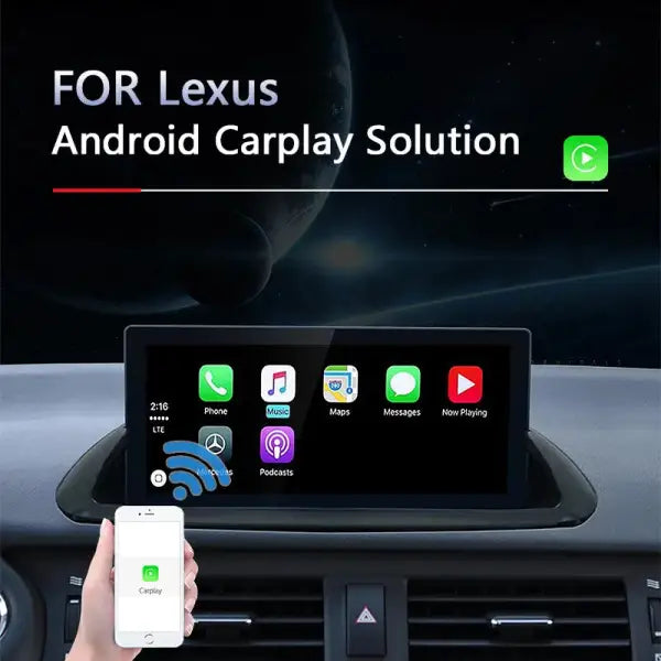 Car Android Auto for Lexus Wireless Carplay for Lexus Series Rear View CAM Support IOS MMI System Multimedia Airplay