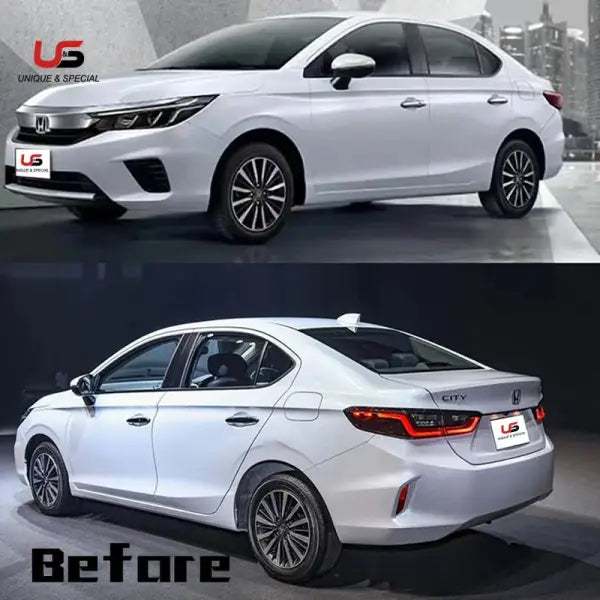 Car Auto Parts for 2020 Honda City Front and Rear Lip PP Bumper Spoiler Bumper Differ Protector Side Skirts