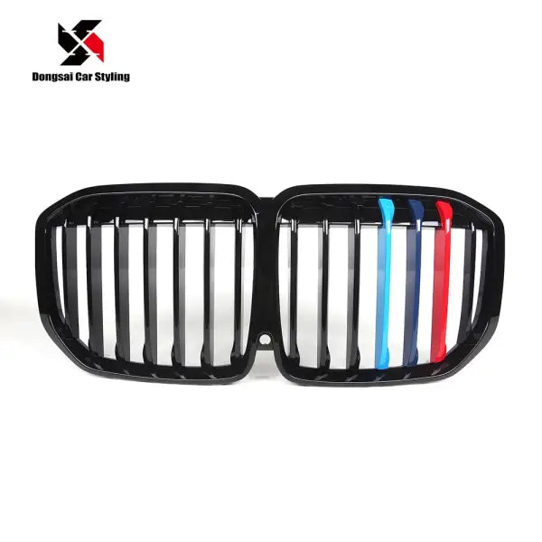 Car Body Kits Single Slat ABS M Color Front Bumper Kidney Center Grille Grill Mesh for BMW X7 G07 2019+